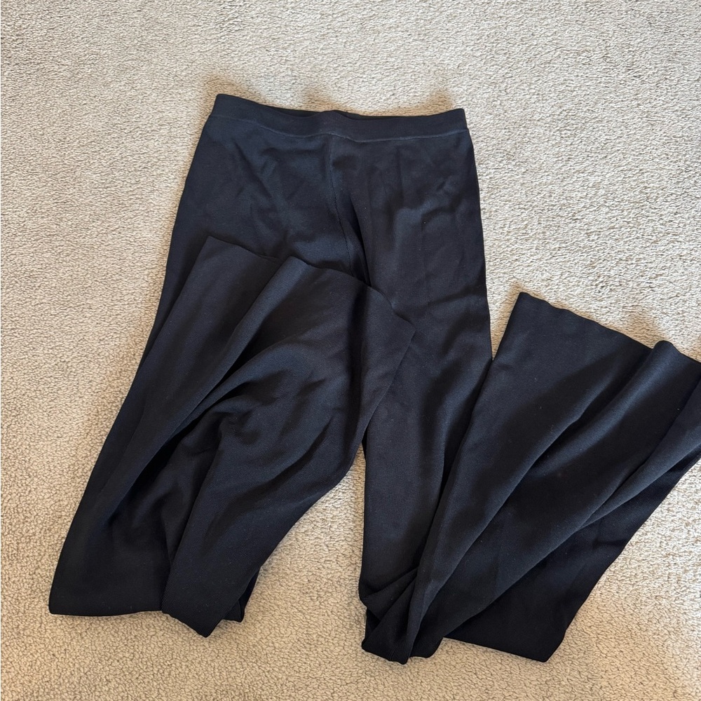 DISSH Ray Black Wide Leg Knit Pant